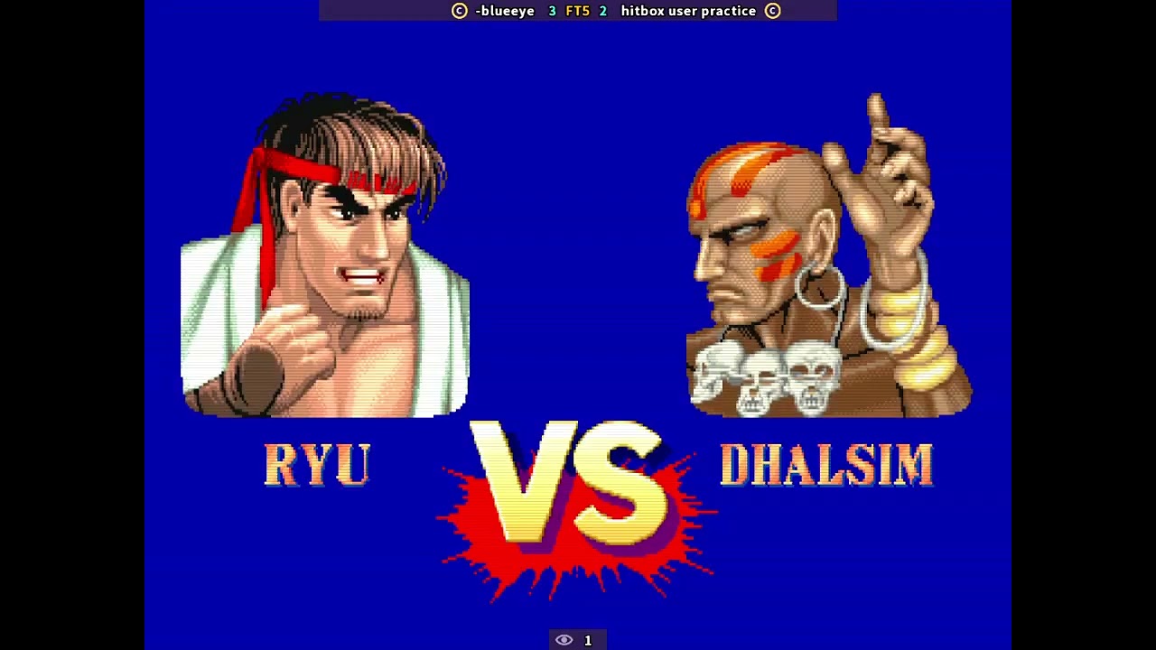 블루아이 VS hitbox user practice