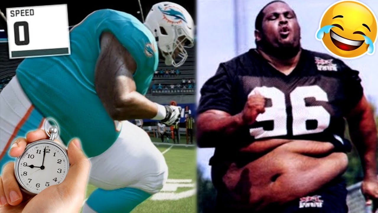 How Slow is a 0 Speed Player's 40 Yard Dash in Madden 20?