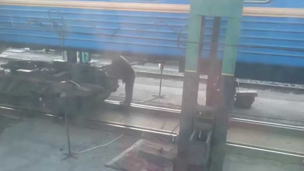 Moldova - Regauging train wheels at Romania-Moldova border