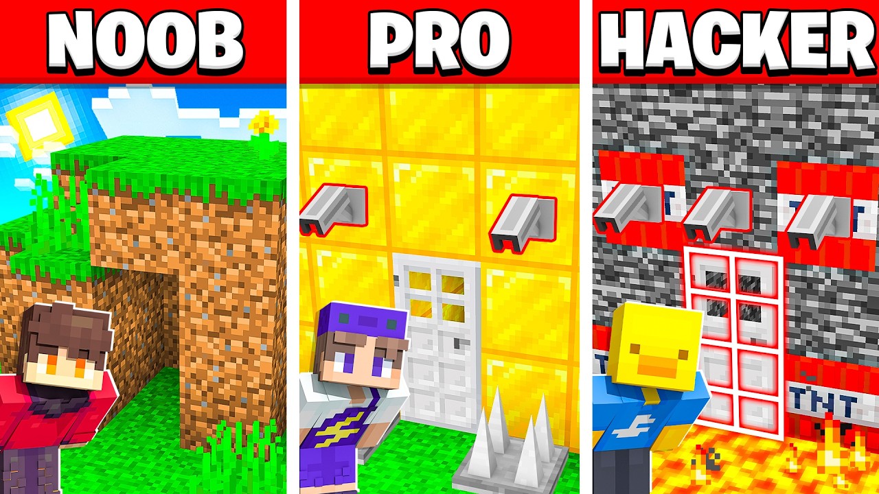NOOB vs PRO vs HACKER in Minecraft!