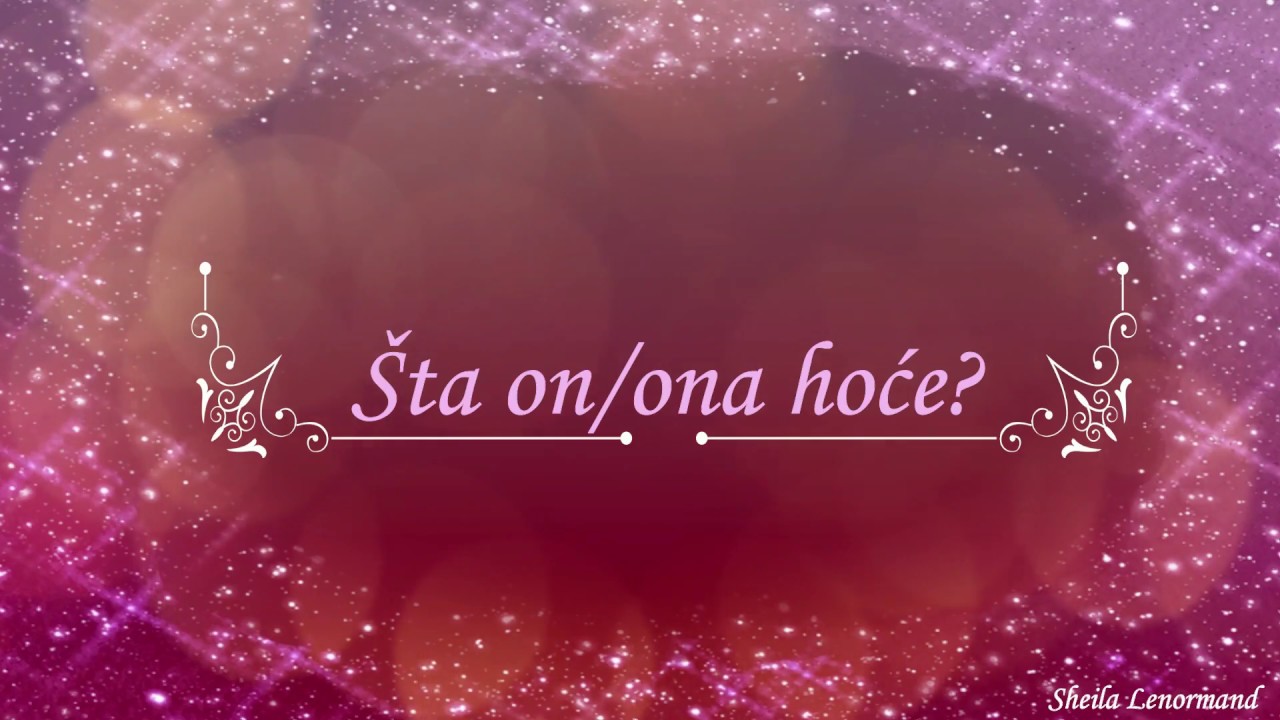 Sta on/ona hoce?