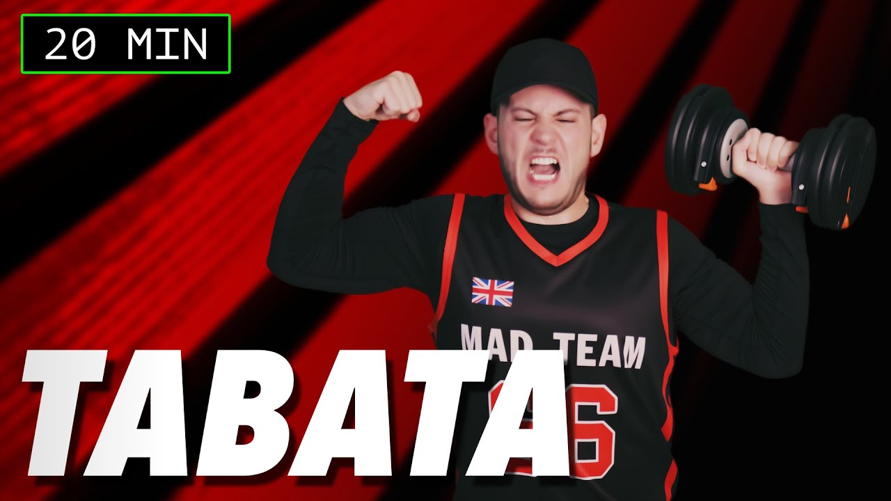 20 Minute Tabata Workout | Abs Workout with Dumbbells