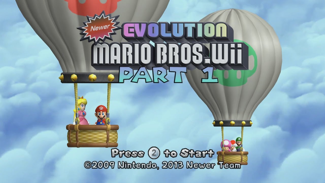 Newer Evolution Mario Bros.Wii #1 Walkthrough 100%