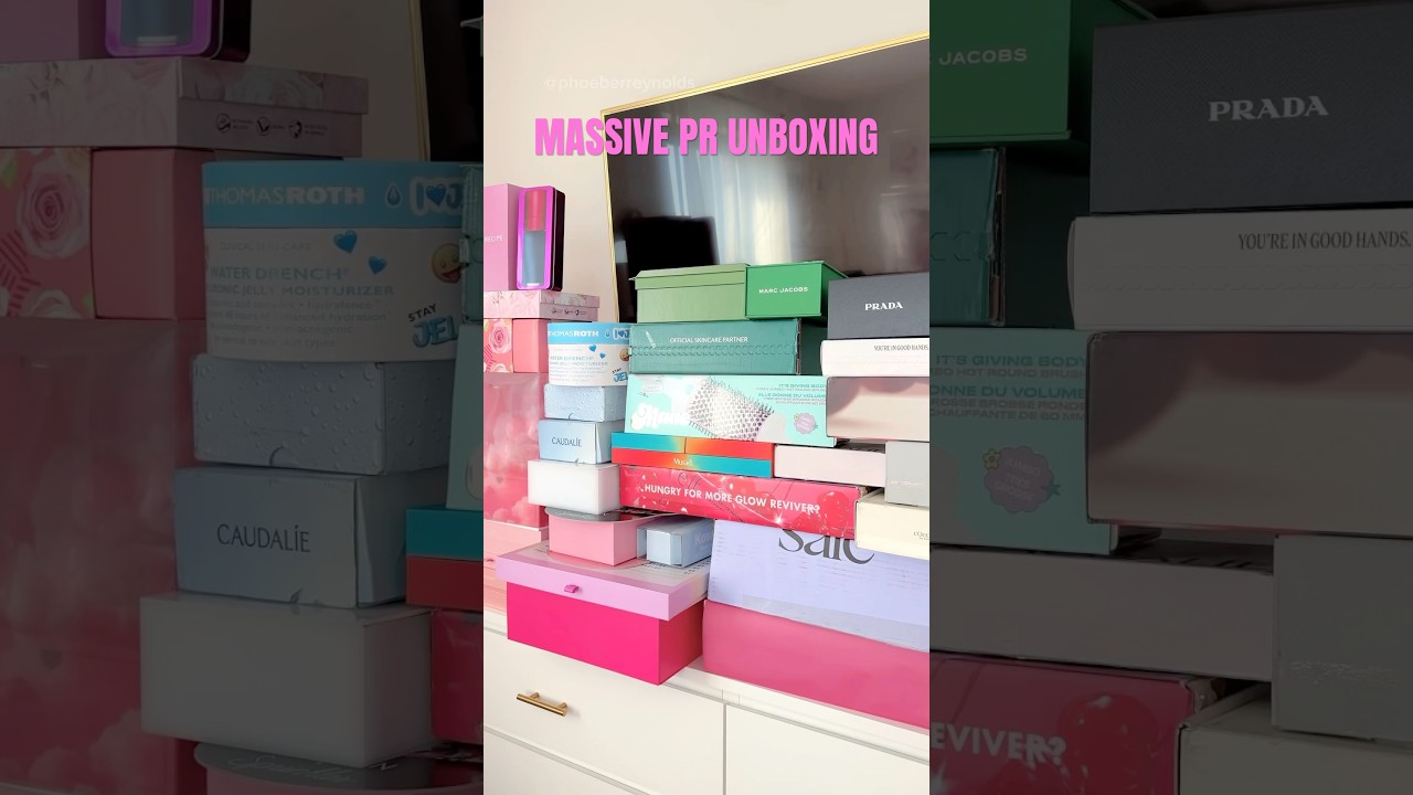 MASSIVE PR HAUL 💖 #prhaul #prunboxinghaul #asmr #asmrhaul