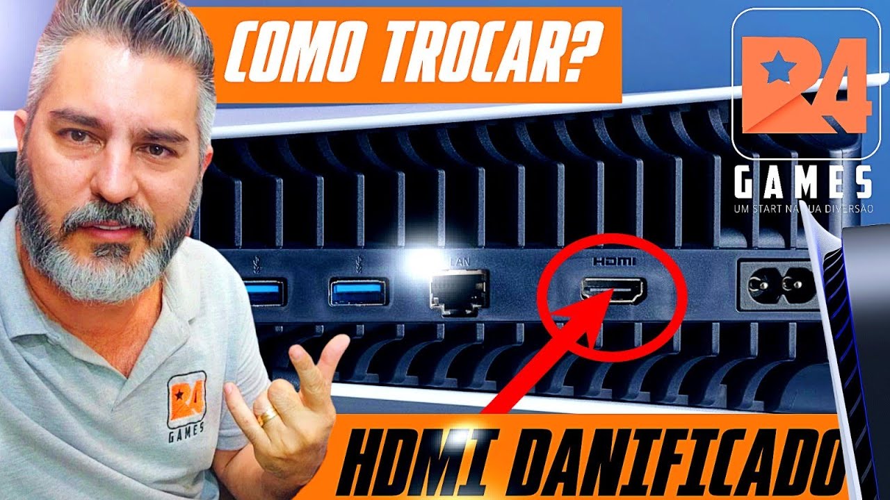 TROCA DO CONECTOR HDMI PS5 1215A | R4GAMES