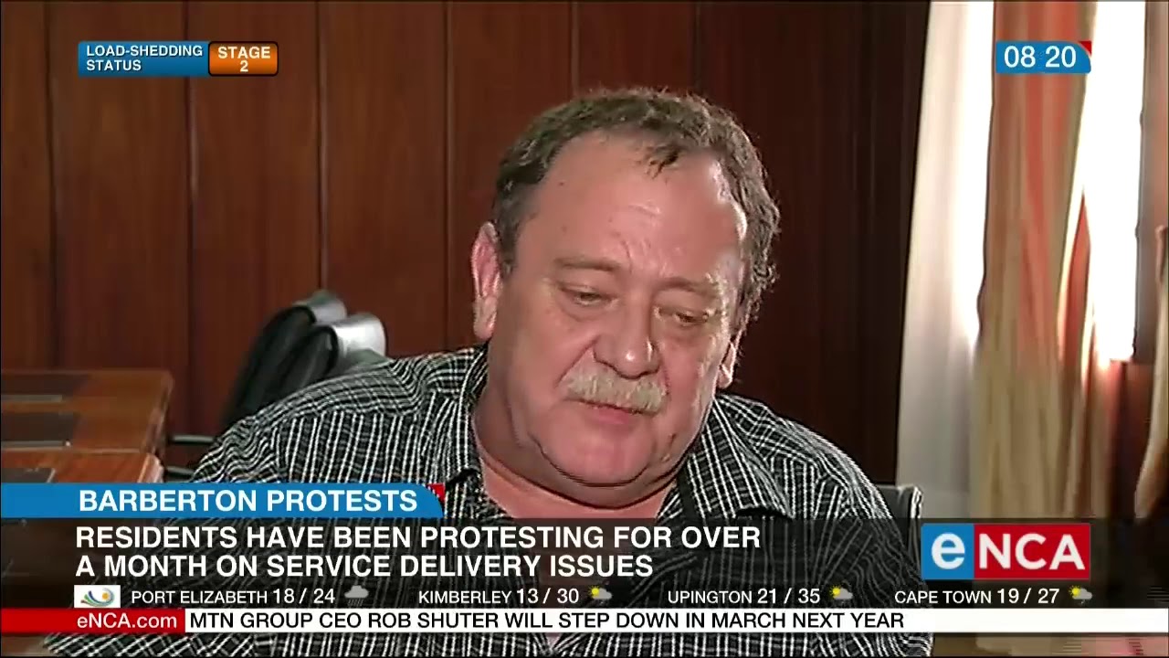 Barbeton residents plead for service delivery