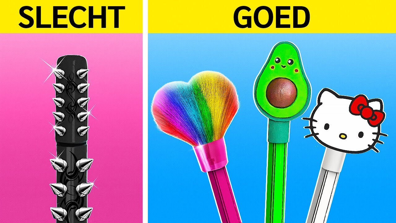 💄Gemeen meisje vs ZACHT MEISJE 👑 Schooloverlevingshacks & spiektrucs door 123 GO!