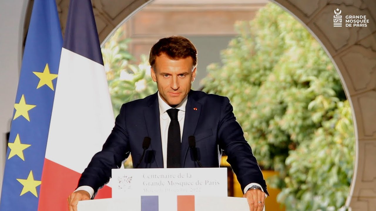 Discours du président Emmanuel Macron au centenaire de la Grande Mosquée de Paris