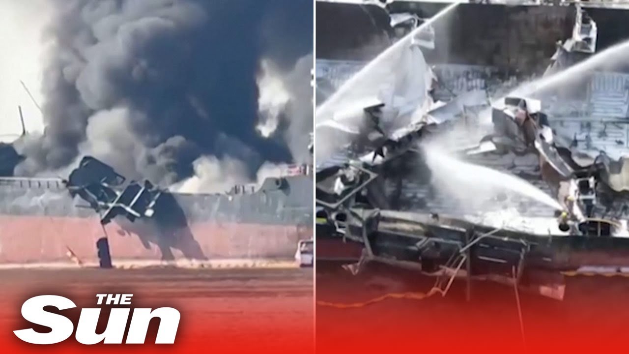 Huge oil tanker fire 'kills one and leaves seven missing' in Thailand