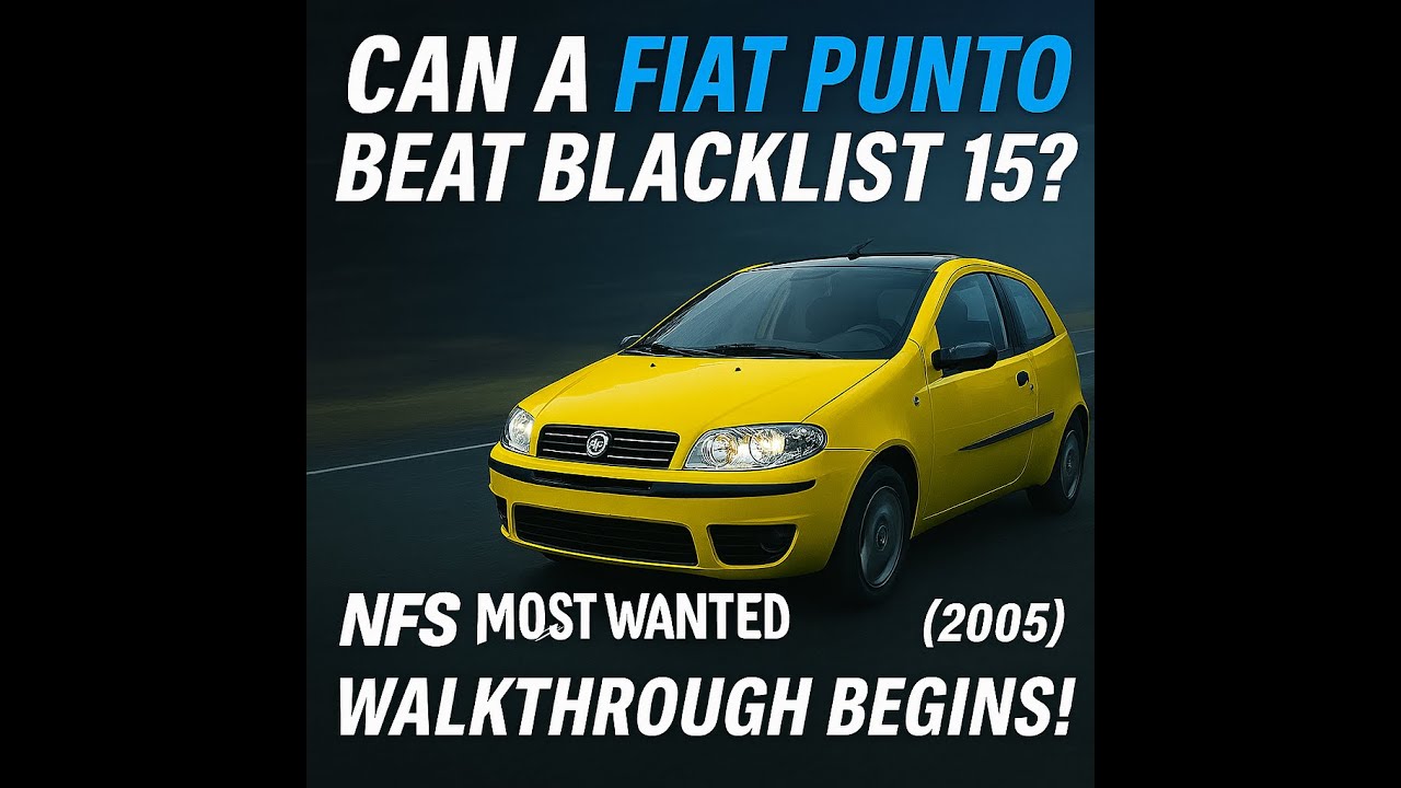 Fiat Punto vs Sonny – Underdog Begins! NFS Most Wanted (2005) Walkthrough