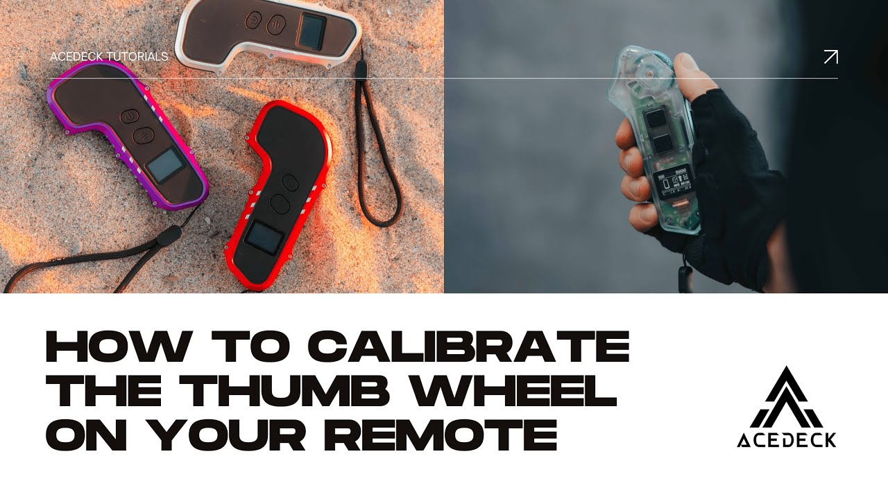 How to calibrate the thumb wheel on your remote？