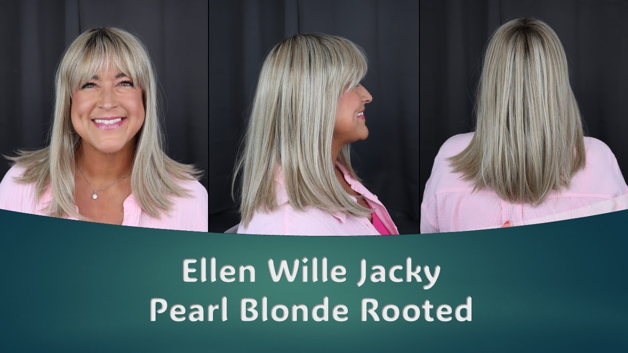 NEW LOW DENSITY WIG WITH BANGS | Ellen Wille Jacky in Pearl Blonde Rooted