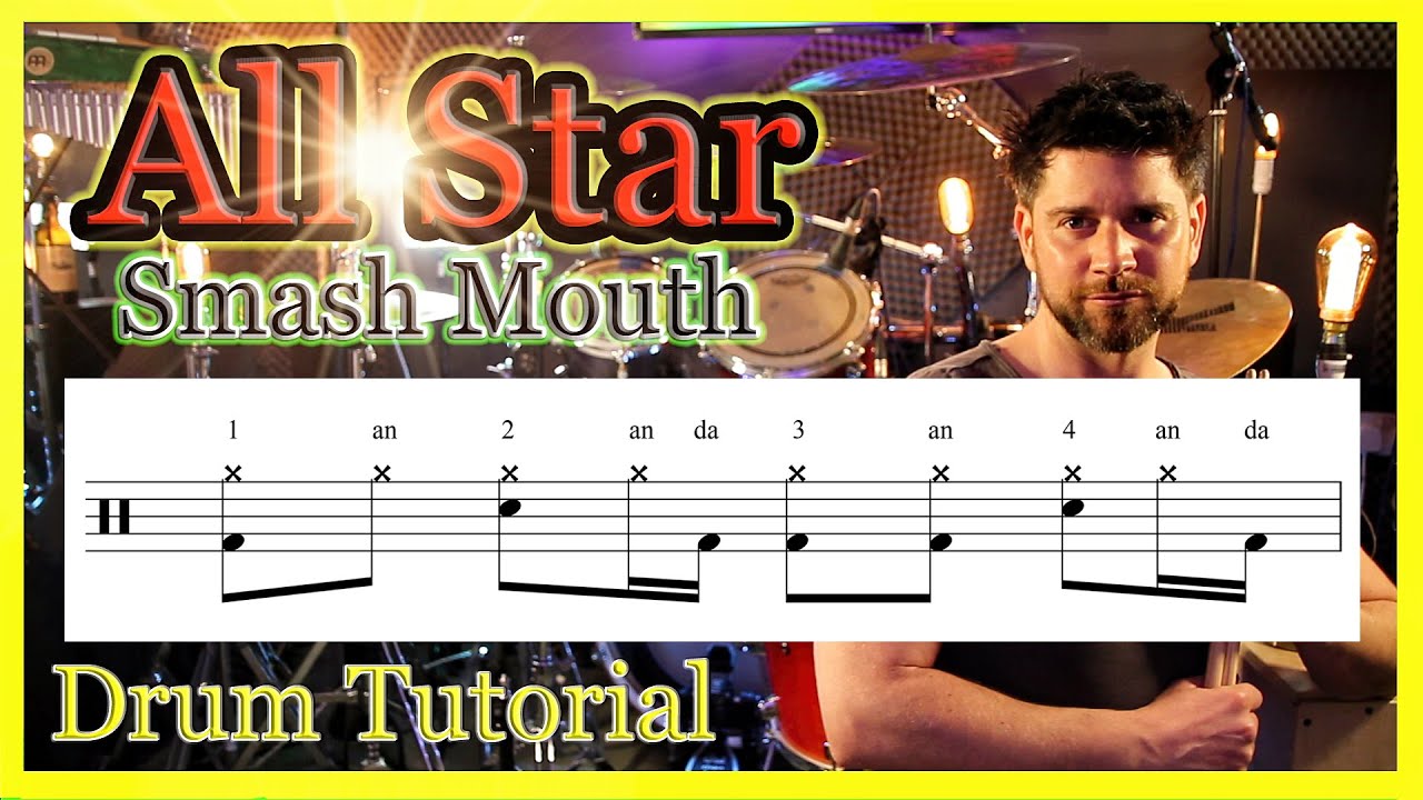 Smash Mouth  All Star - Drum Tutorial Lesson