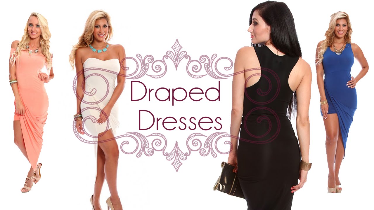 How to Style Asymmetrical Draped Dresses