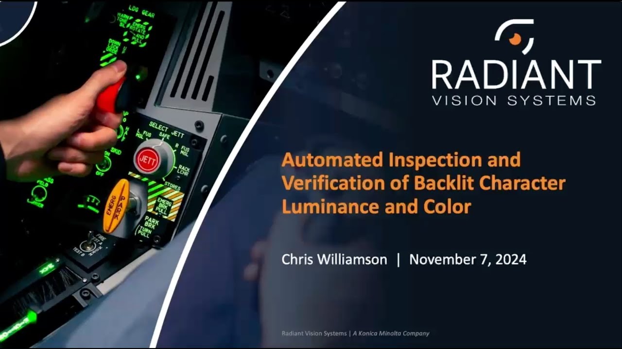 Automated Inspection of Backlit Character Luminance and Color Using Integrated OCR