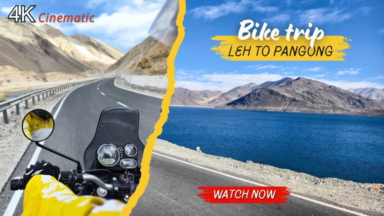 Leh to Pangong lake Road Trip November || Cinematic 4k Video