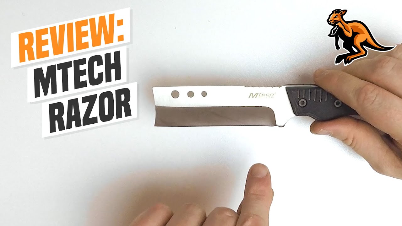 MTech Tactical Straight Razor Knife REVIEW! - Extac Australia