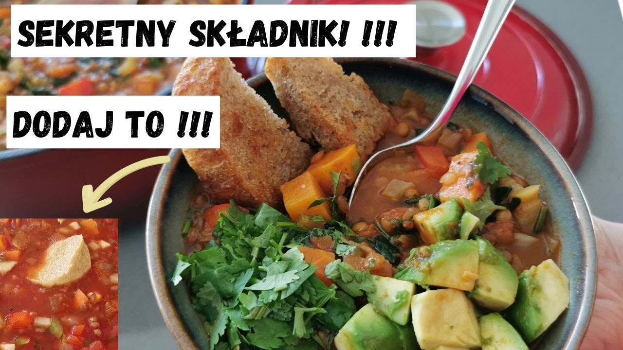 Najlepszy Gulasz z Soczewicy: Sekretem jest Awokado i Batat! 🥑 Zdrowy Obiad!