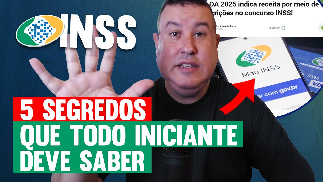 CONCURSO INSS 2025 NÍVEL MÉDIO - 5 DICAS PARA INICIANTES 🔴