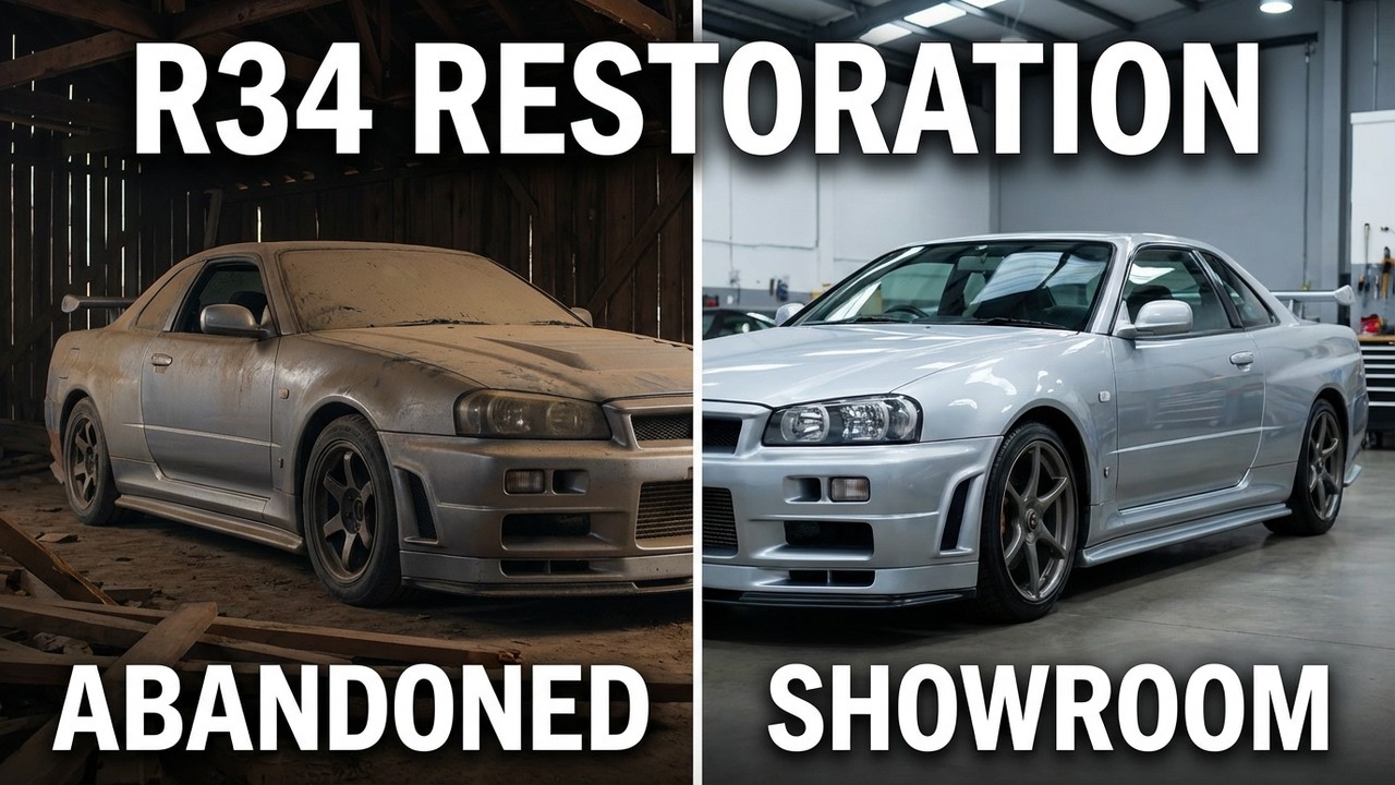 Restaurando el Nissan Skyline GT-R R34 de Brian O’Conner | De Abandonado a Showroom (ASMR Completo)