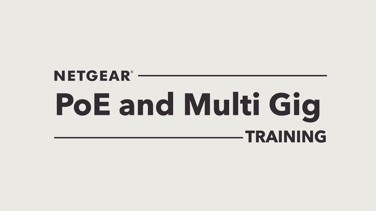(Networking Basics) PoE and Multi Gig