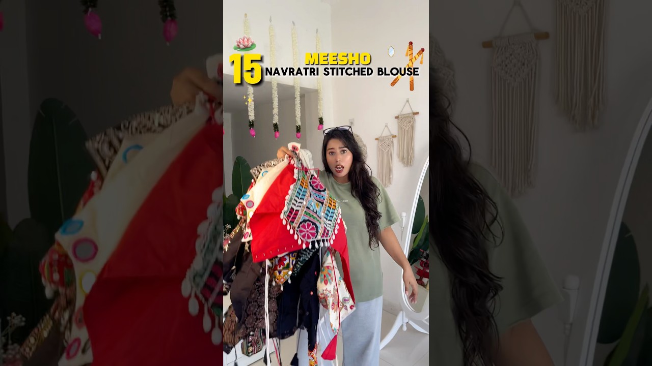15 Meesho Navratri Stitched Blouses Haul 