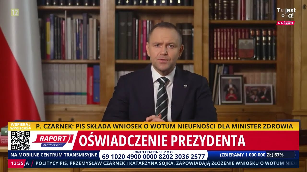 Oświadczenie Prezydenta Karola Nawrockiego. Inicjatywy dla rolnik&oacute;w. Raport Wiadomości wPolsce24