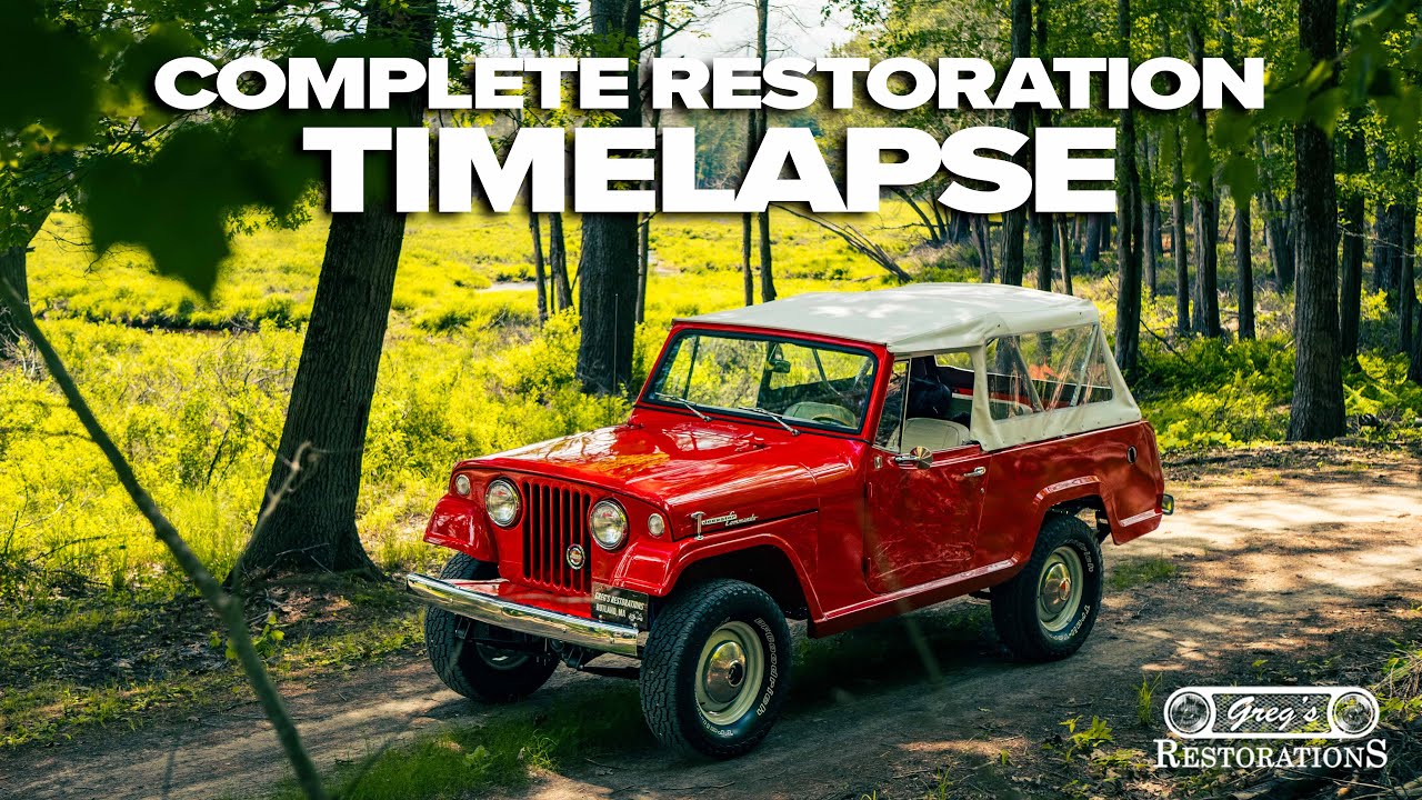 Transforming this old 1967 Jeep Jeepster Commando Restoration in 26 Minutes!