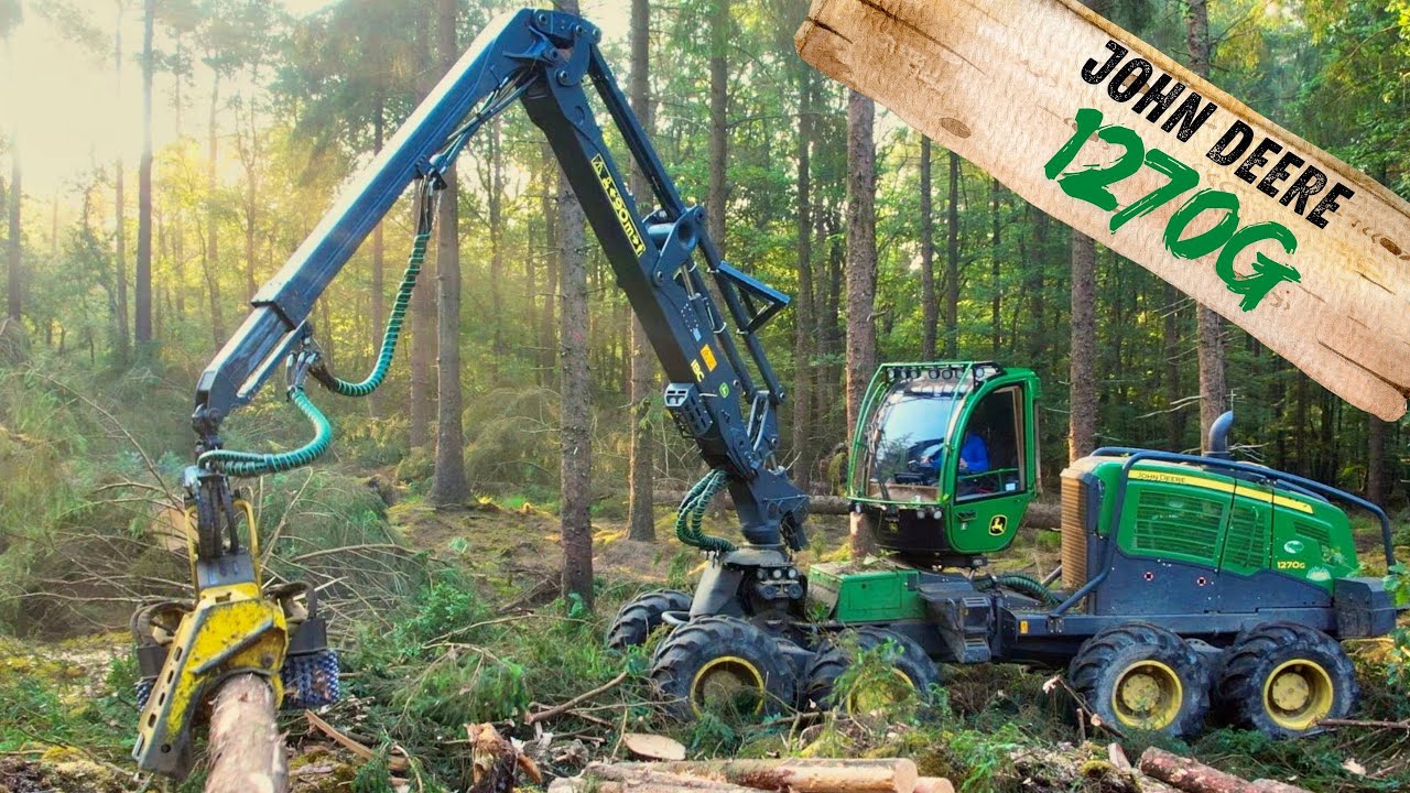 L’ETS LAUTODE A L’ABATTAGE AVEC UNE JOHN DEERE 1270G 😀🌲#johndeere #fbagrivideos
