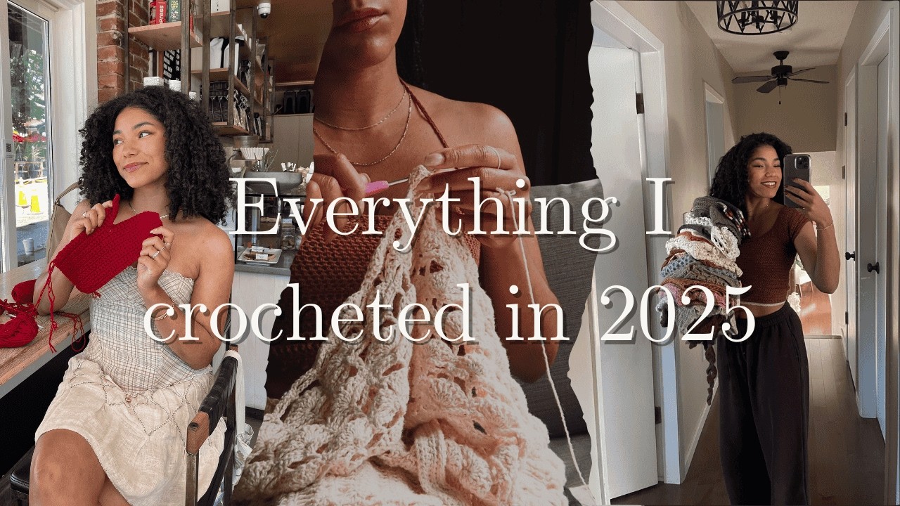 2025 crochet recap (as a new designer)