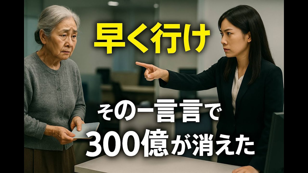 『早く行け』と追い払われた老婆──翌日、銀行が凍りついた“たった一言”の代償とは
