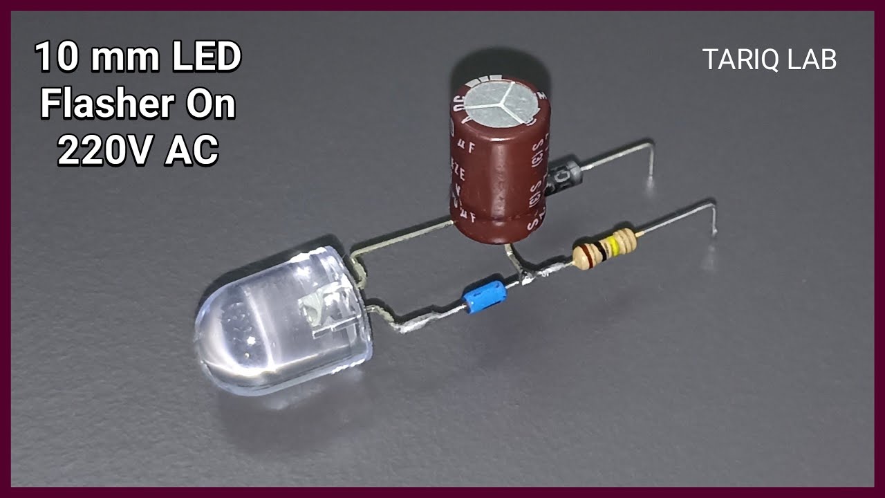 220V LED Flasher Circuit | LED Flasher On 220V AC