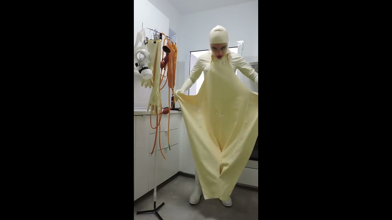First video test of my new rubber nurse outfit