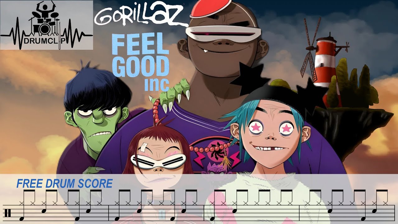 Gorillaz - Feel Good inc. (Drum Score)