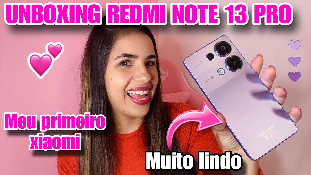 COMPREI O XIAOMI REDMI NOTE 13| unboxing e primeiras impressões