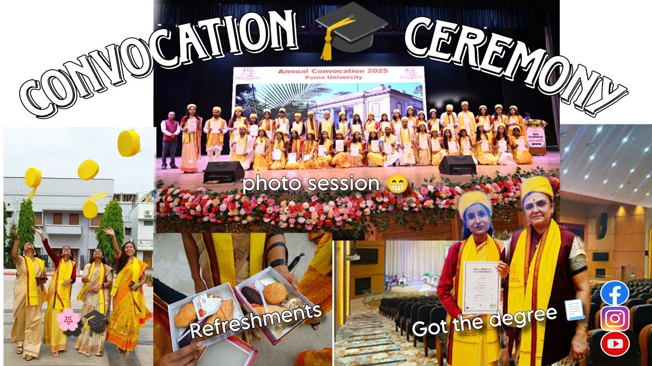 My M.A. Convocation 🎓 in Veronica Auditorium !! Patna University !! Vlog !! Kriti Trivedi