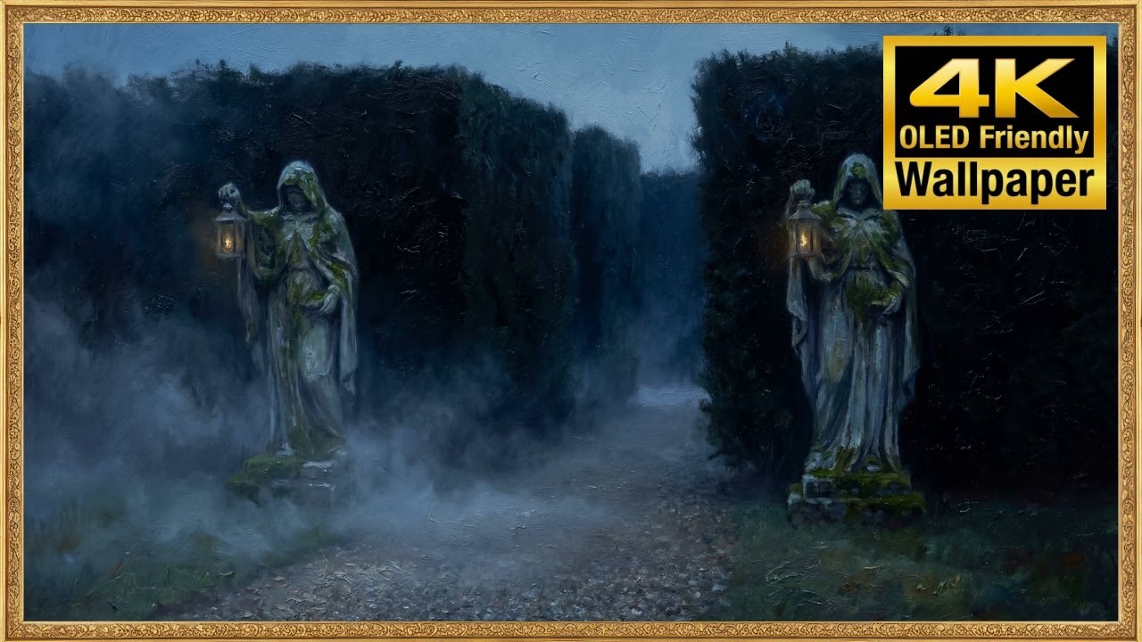 Samsung Frame TV Art 4K - The Lantern Maze - Fantasy Fog