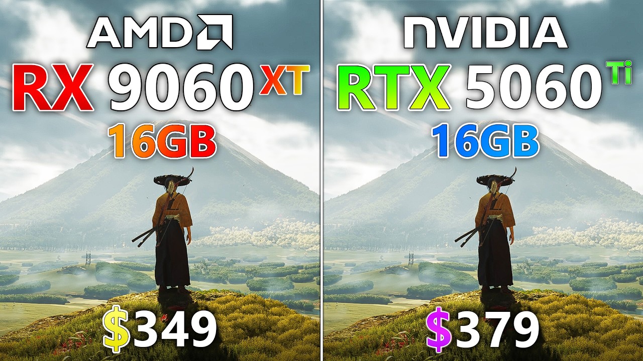 RX 9060 XT vs RTX 5060 Ti - Test in 19 Games