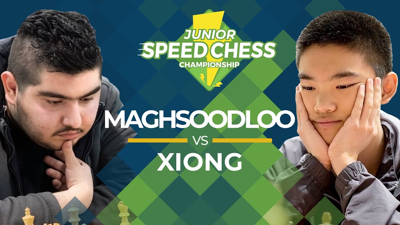 Parham Maghsoodloo vs Jeffery Xiong: 2019 Junior Speed Chess Championship