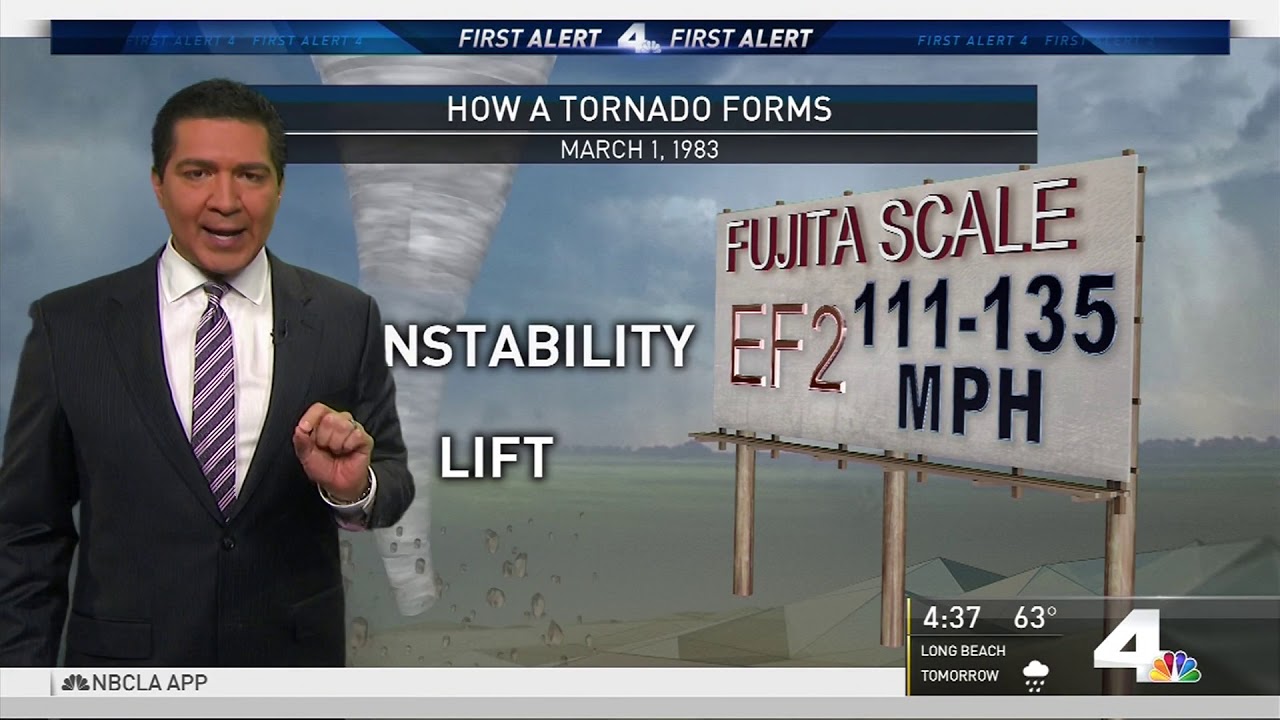 How the 1983 Los Angeles Tornado formed