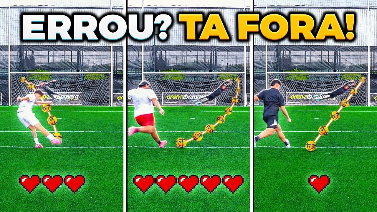 ERROU? PERDE 1 VIDA 💔 FEZ O GOL? GANHA 1 VIDA💚( MUITO EMOCIONANTE ATÉ O FINAL)