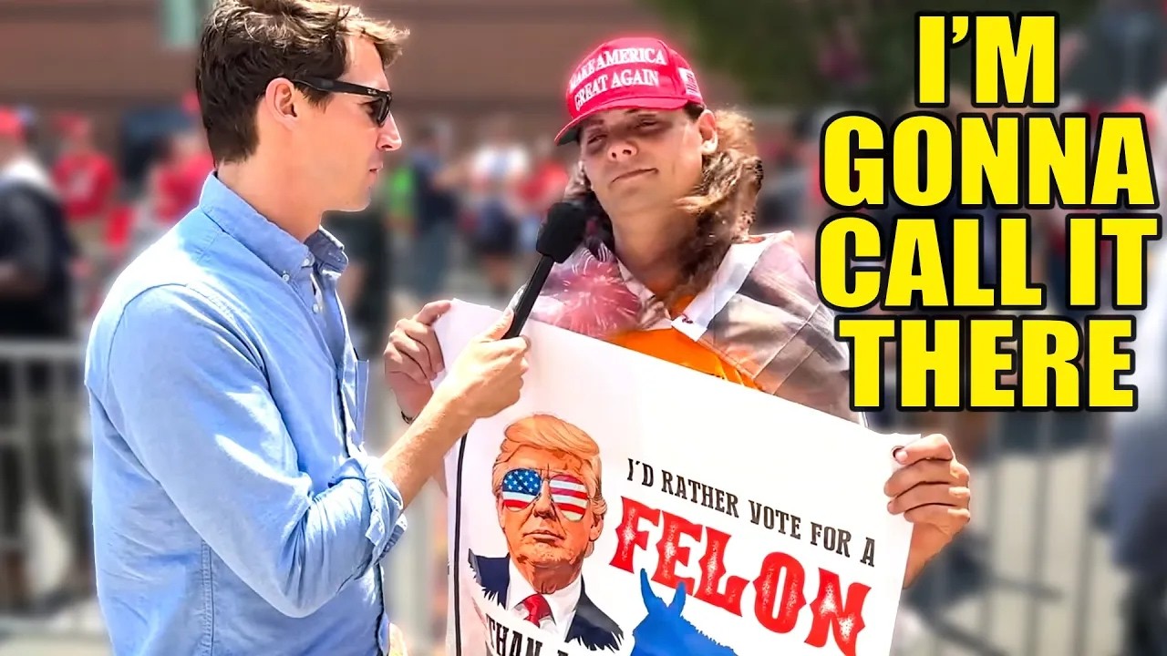 Comedian Makes MAGA Moron Flee the Scene After Asking Him THIS