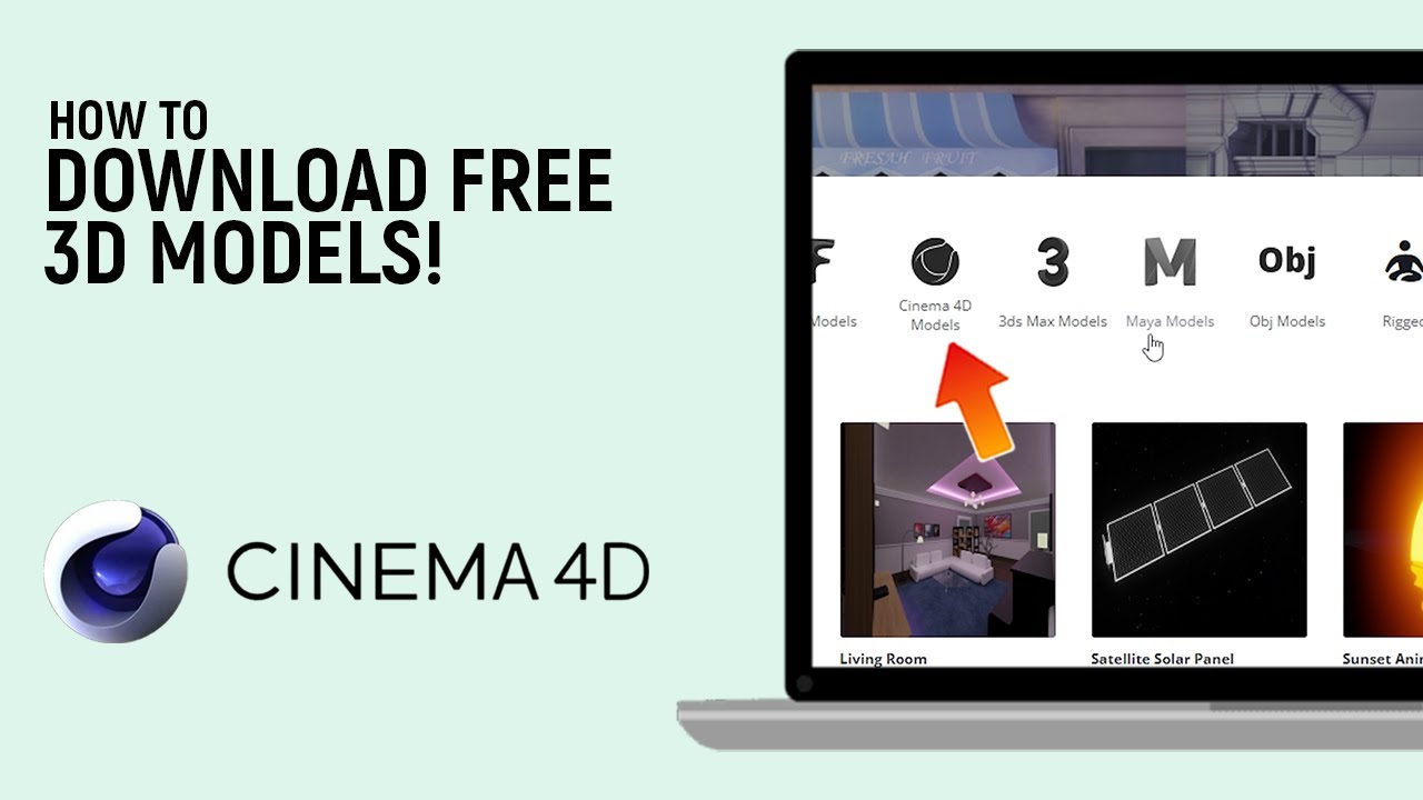How to Download Free 3D Models for Cinema 4D Software [FREE & EASY]