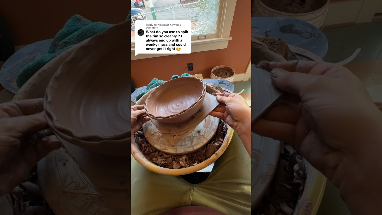 I use a hole puncher! #pottery #ceramics #clay #howto