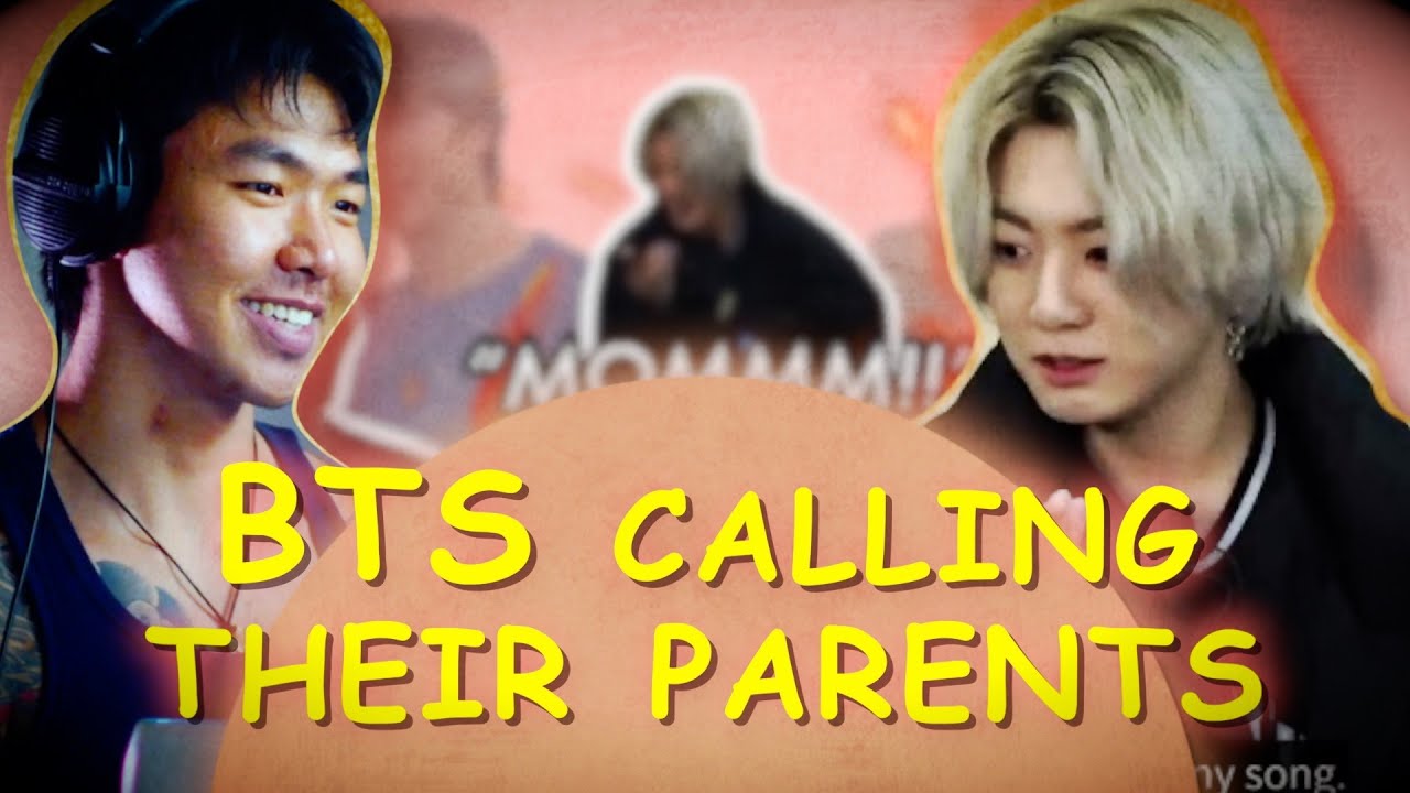 Реакция BTS на звонок родителям