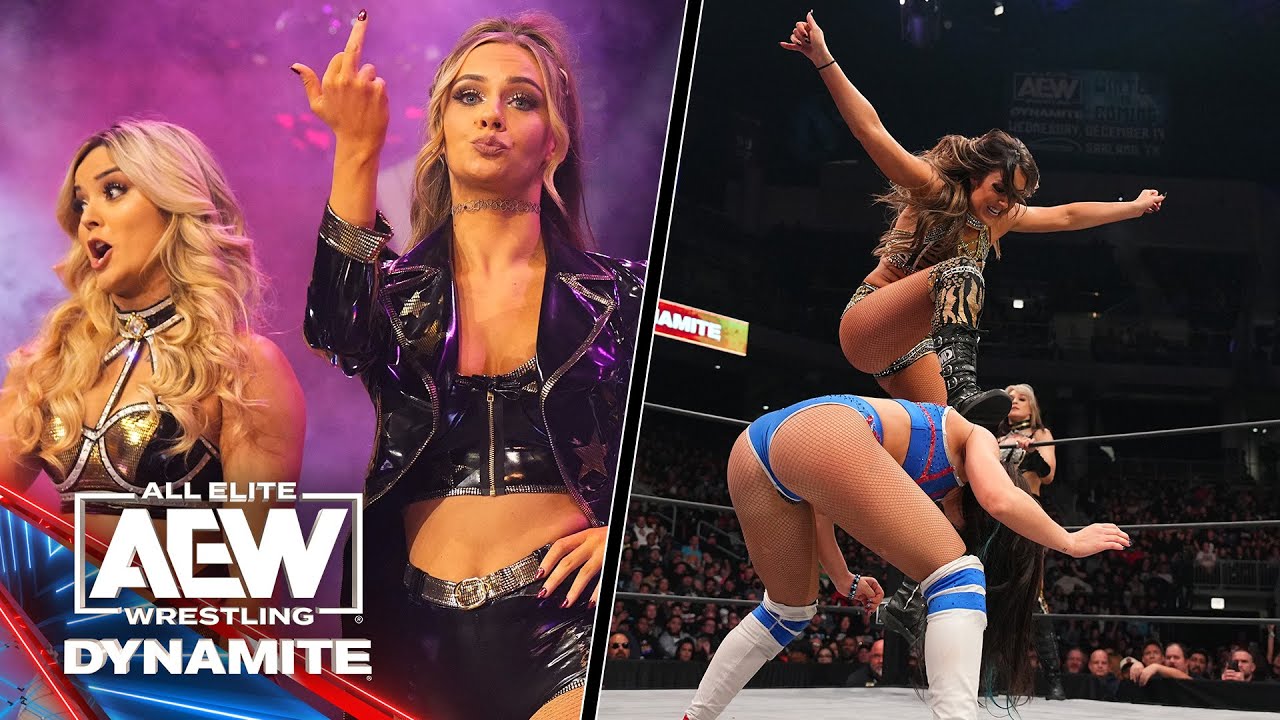 ПОЛНЫЙ МАТЧ: TayJay против Nightingale и Blue против Hayter и Baker DMD | AEW Dynamite, 22.11.2022