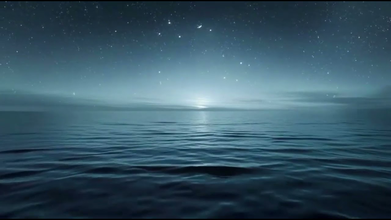 Deep Sleep Relaxing Music 🌙 Ocean Waves, Flute & Starry Night for Meditation, Yoga, Study