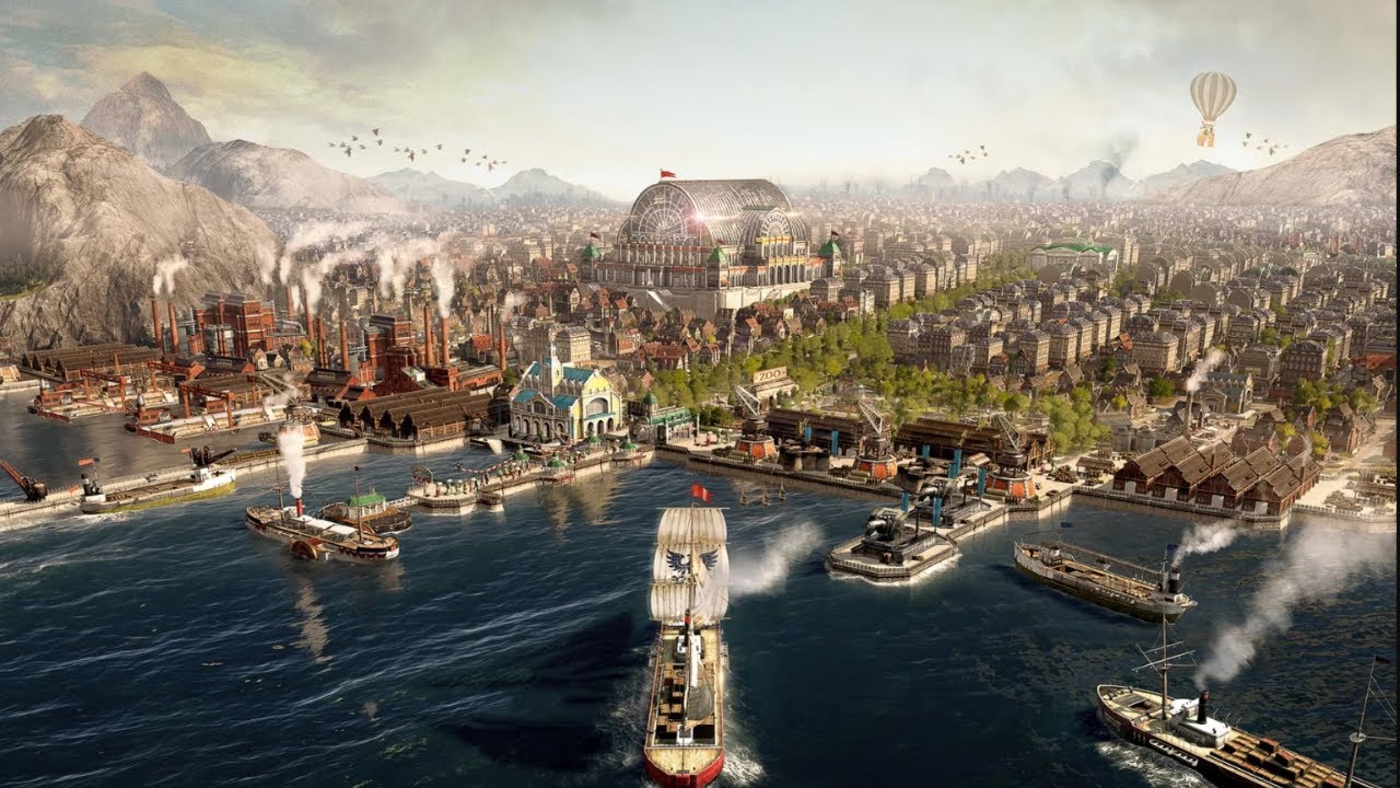 Anno 1800 all dlc  and mod بناء أكبر مدينة 
مع قراصنة (12)