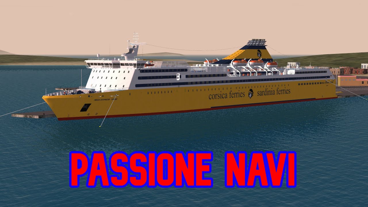 Arrivo della Mega Express Three a Golfo Aranci