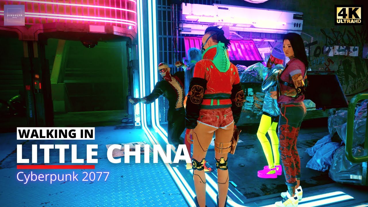 Walking in Little China in Cyberpunk 2077